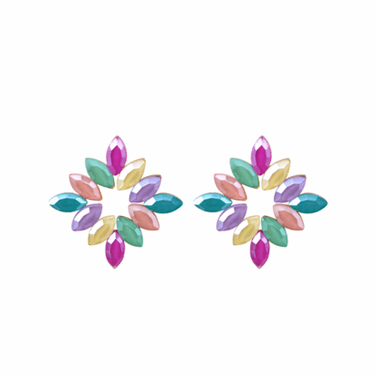 Pendientes multicolor fiesta