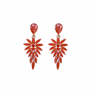 Pendientes alargados naranjas