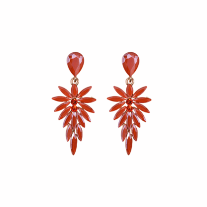 Pendientes alargados naranjas