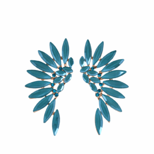 Pendientes turquesas cristal