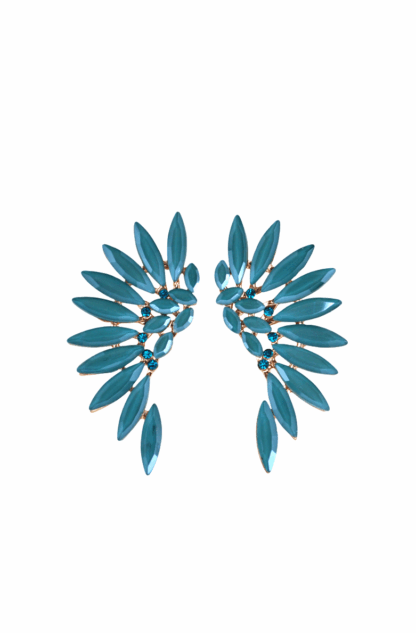 Pendientes turquesas cristal