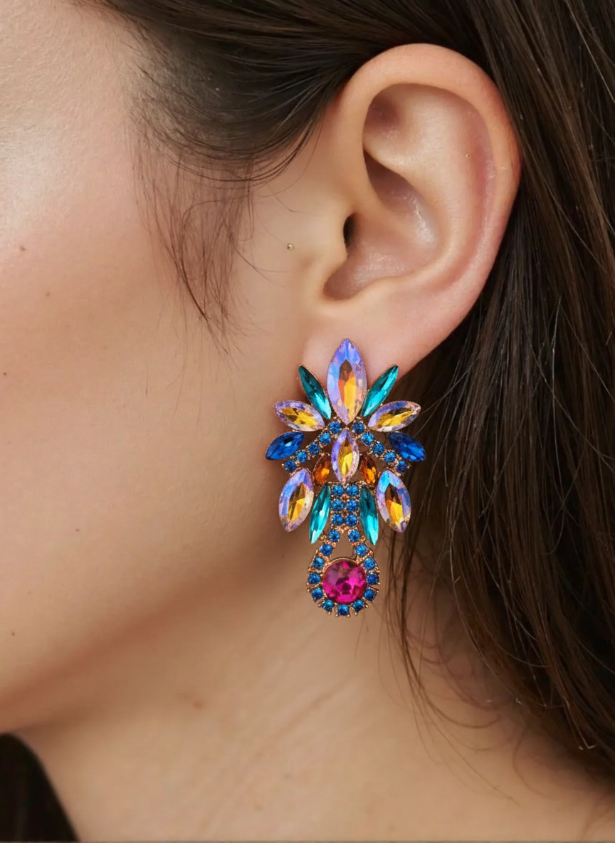 Pendientes fantasía multicolor - Imagen 2