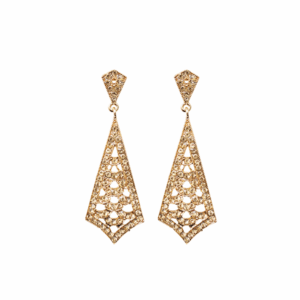 Pendientes dorados circonitas