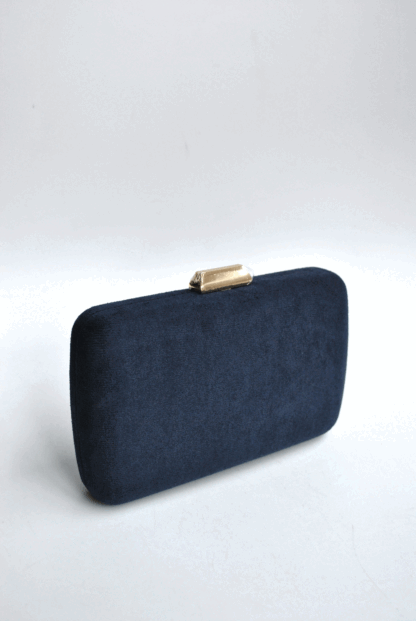 Clutch azul marino ovalado - Imagen 2