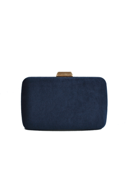 Clutch azul marino ovalado