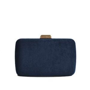 Clutch azul marino ovalado