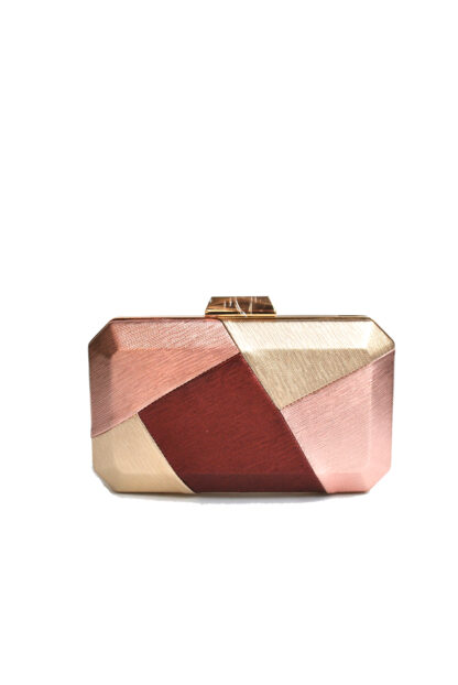 Clutch burdeos combi polipiel