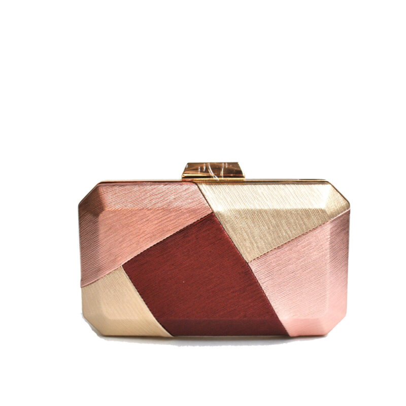 Clutch burdeos combi polipiel