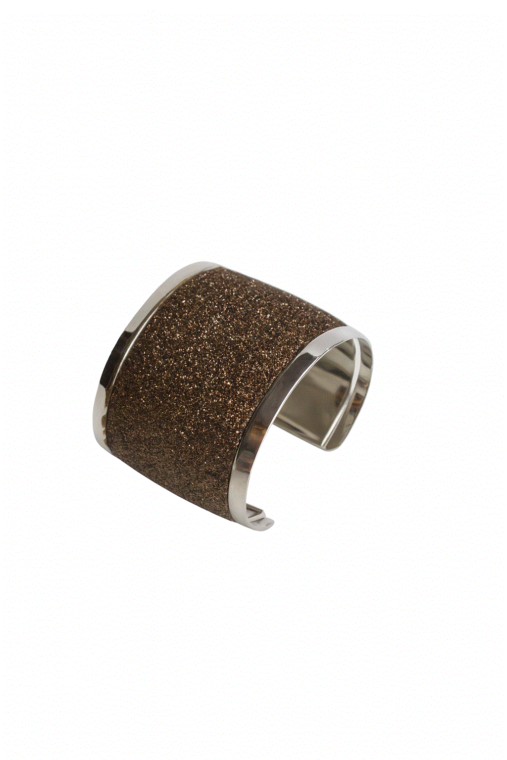 Brazalete glitter marrón chocolate - Imagen 2