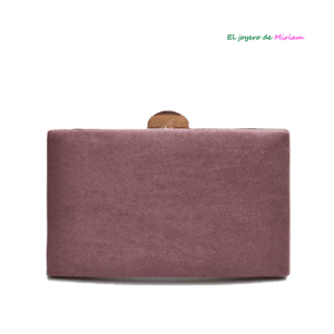 Bolso clutch rosa maquillaje