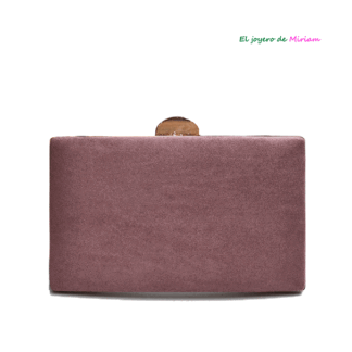 Bolso clutch rosa maquillaje
