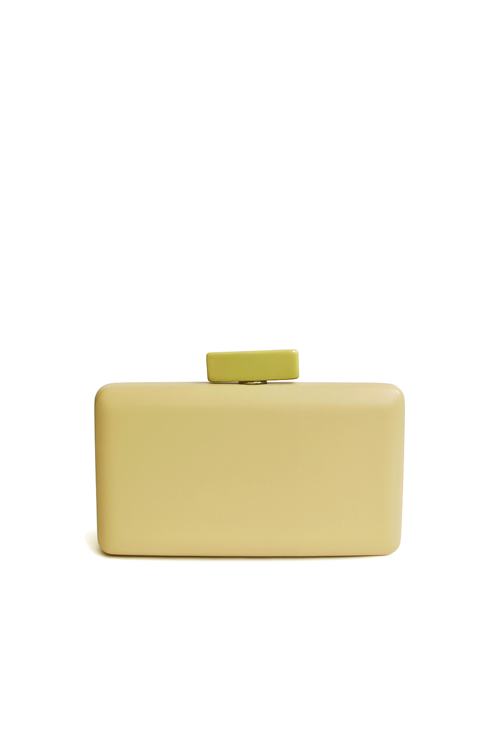 Clutch amarillo pastel polipiel