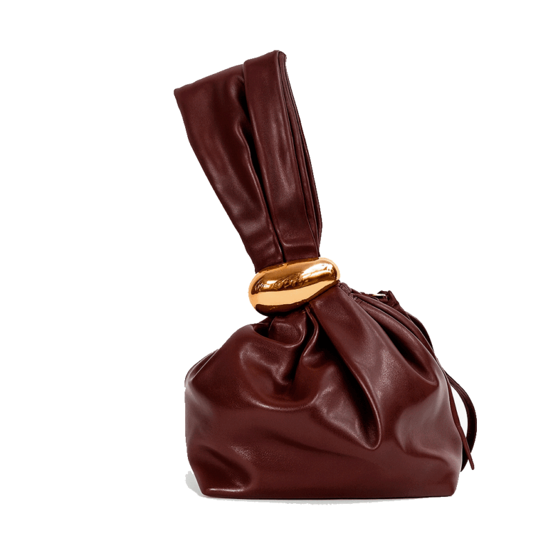 Clutch saco burdeos polipiel