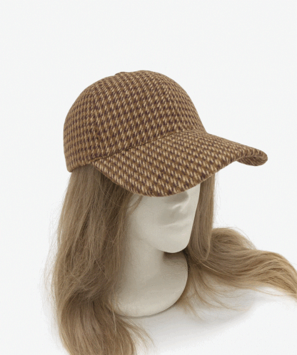 Gorra cuadros camel