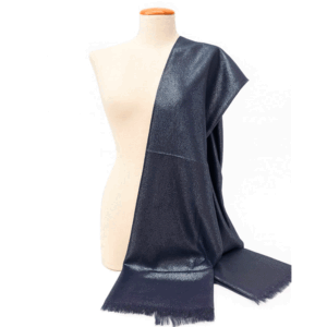 Chal de fiesta azul noche y plata
