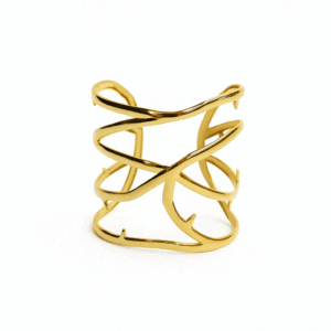 Brazalete dorado espinas