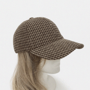 Gorra cuadros marrones
