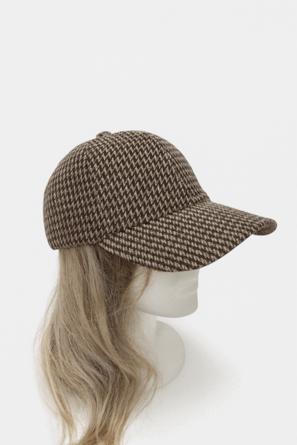 Gorra cuadros marrones
