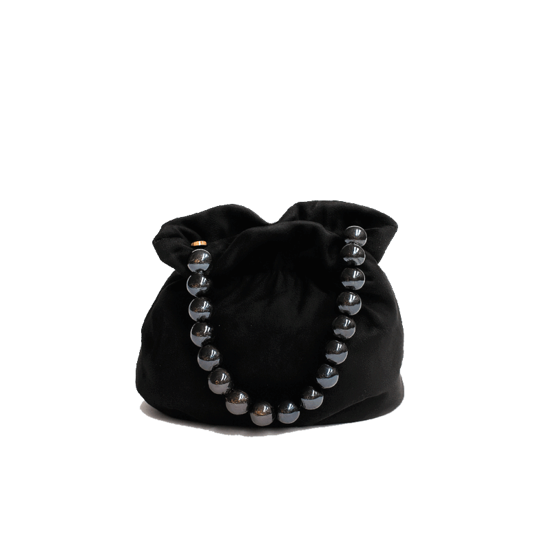 Bombonera negra asa bolas