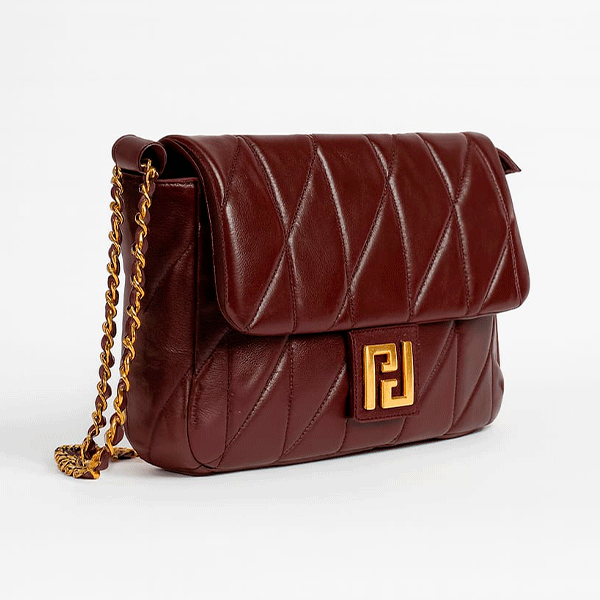Bolso granate polipiel - Imagen 2