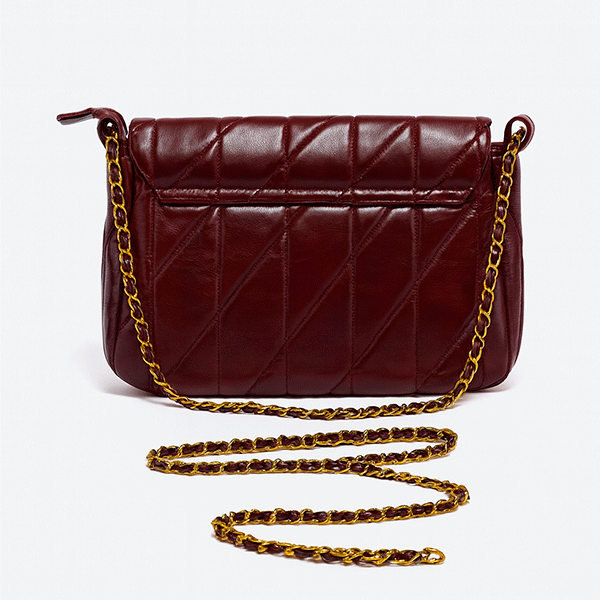 Bolso granate polipiel - Imagen 3