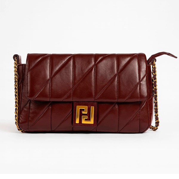 Bolso granate polipiel