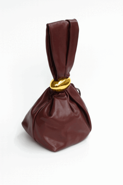 Clutch saco burdeos polipiel - Imagen 2