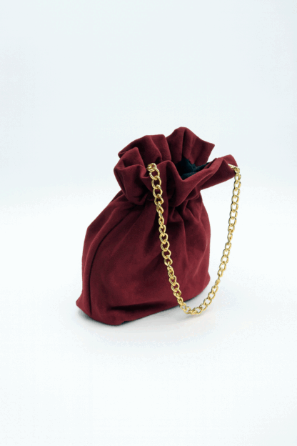 Clutch bombonera burdeos - Imagen 2