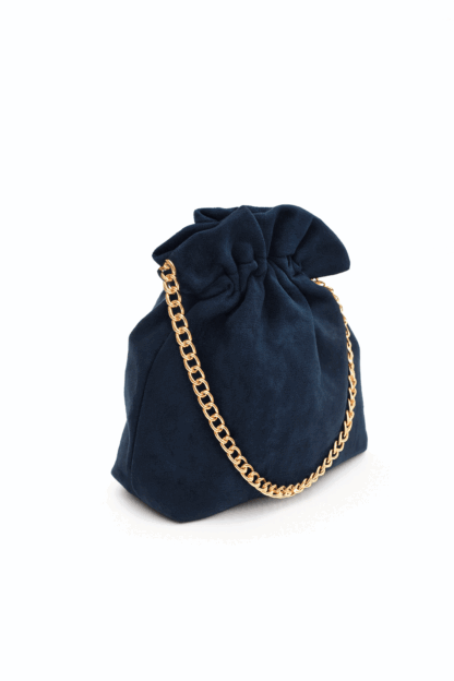 Clutch bombonera azul marino - Imagen 2