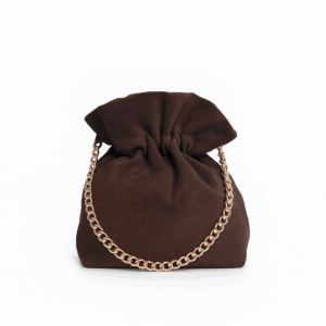 Clutch bombonera marrón chocolate