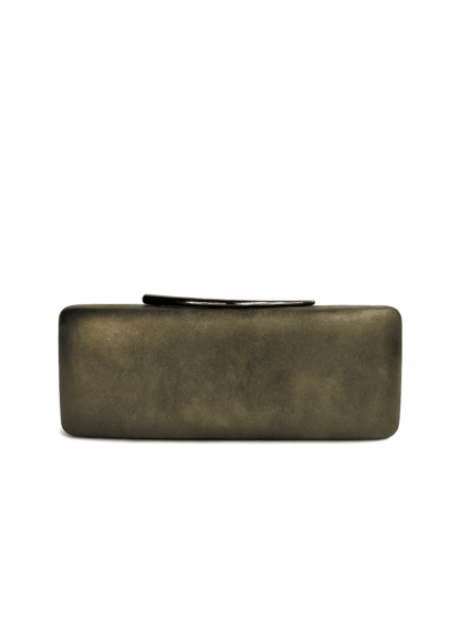 Clutch verde olivo metalizado