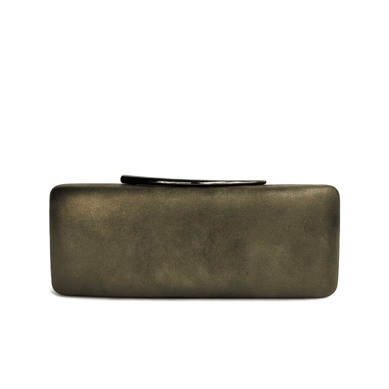 Clutch verde olivo metalizado