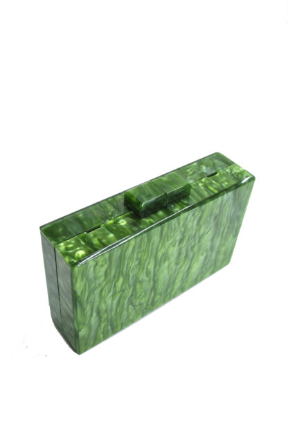 Clutch nácar verde oliva - Imagen 2