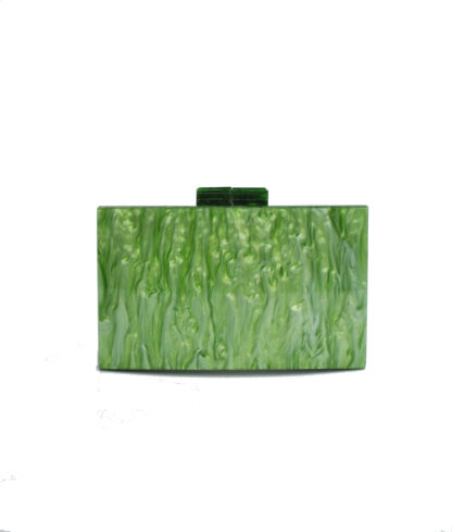 Clutch nácar verde oliva