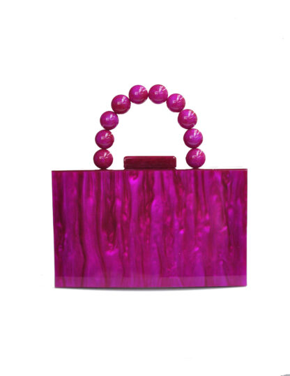 Bolso clutch bugamvilla nácar