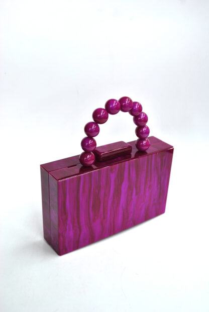 Bolso clutch bugamvilla nácar - Imagen 2