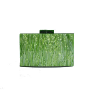 Clutch nácar verde oliva