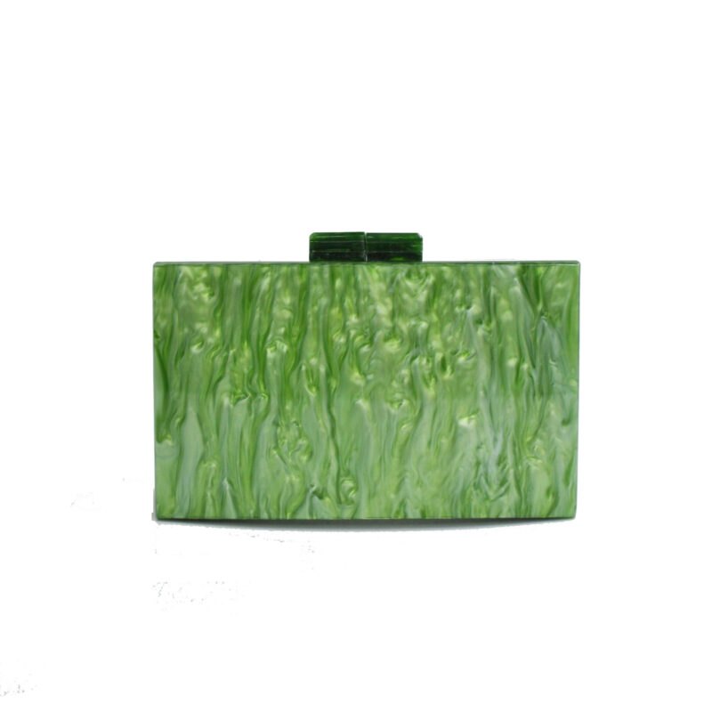 Clutch nácar verde oliva