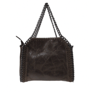 Bolso piel color marrón chocolate