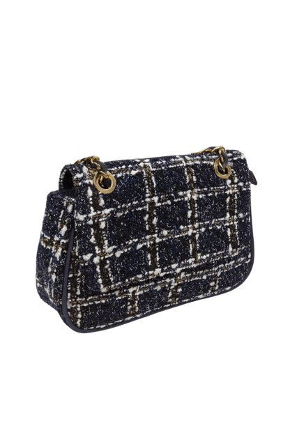 Bolso tweed azul marino - Imagen 2
