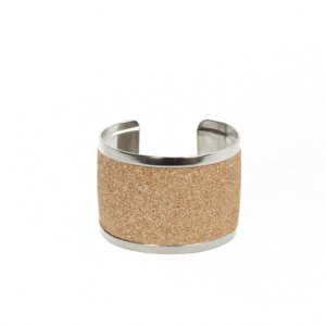 Brazalete glitter dorado claro