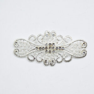 Broche o pasador plateado mantilla