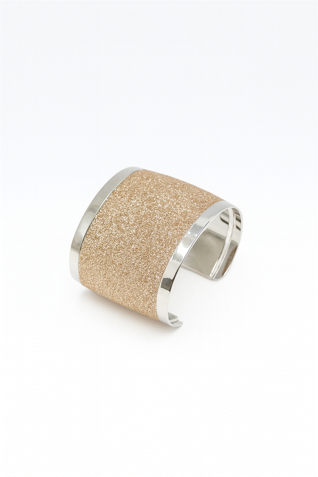 Brazalete glitter dorado claro - Imagen 2
