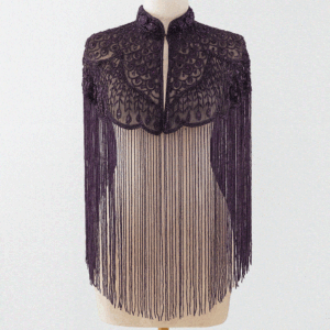 Capa de fiesta joya morada