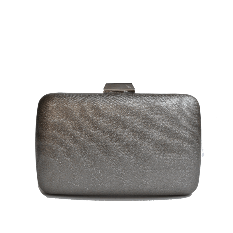 Clutch ovalado plateado envejecido