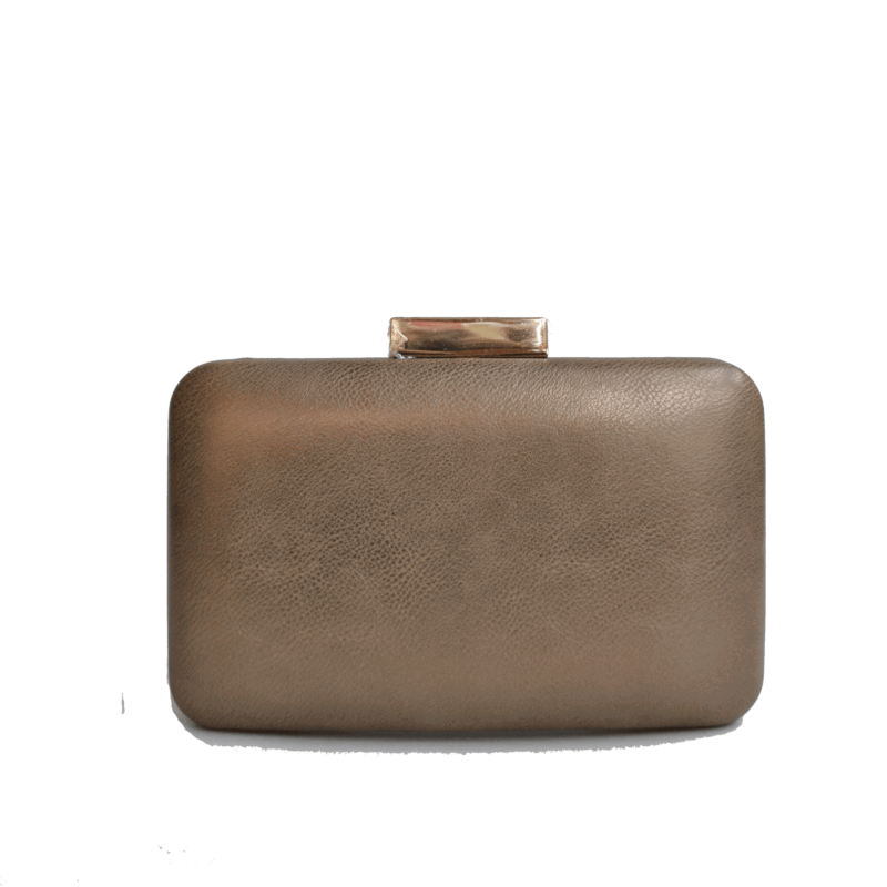 Clutch ovalado dorado envejecido