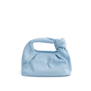 Bolsito clutch antelina celeste