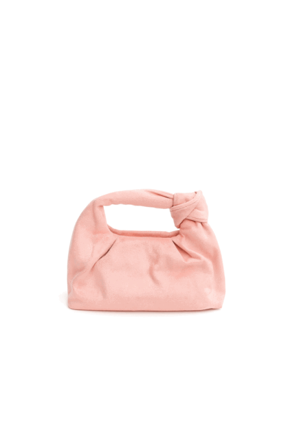 Bolsito clutch antelina rosa
