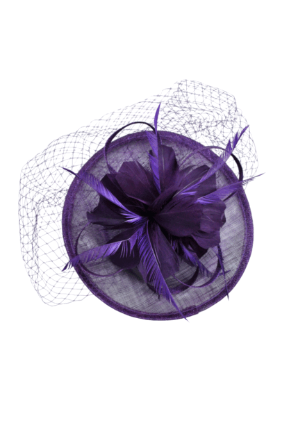 Tocado morado nazareno redecilla
