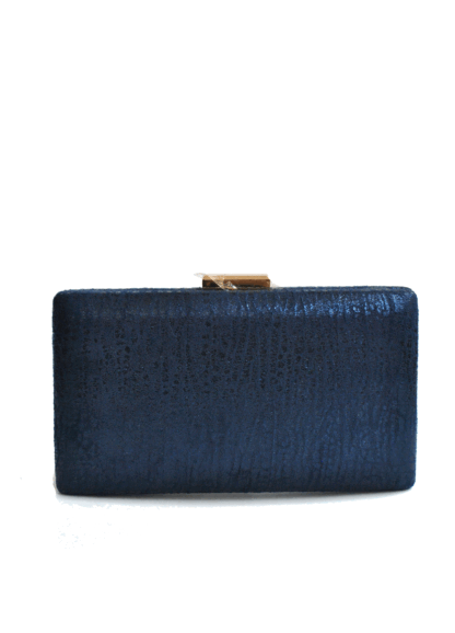 Clutch azul marino textura